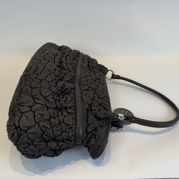 Fendi Large Bubble Leather Chef Shopper Tote Bag, Brown - Picture 13 of 16